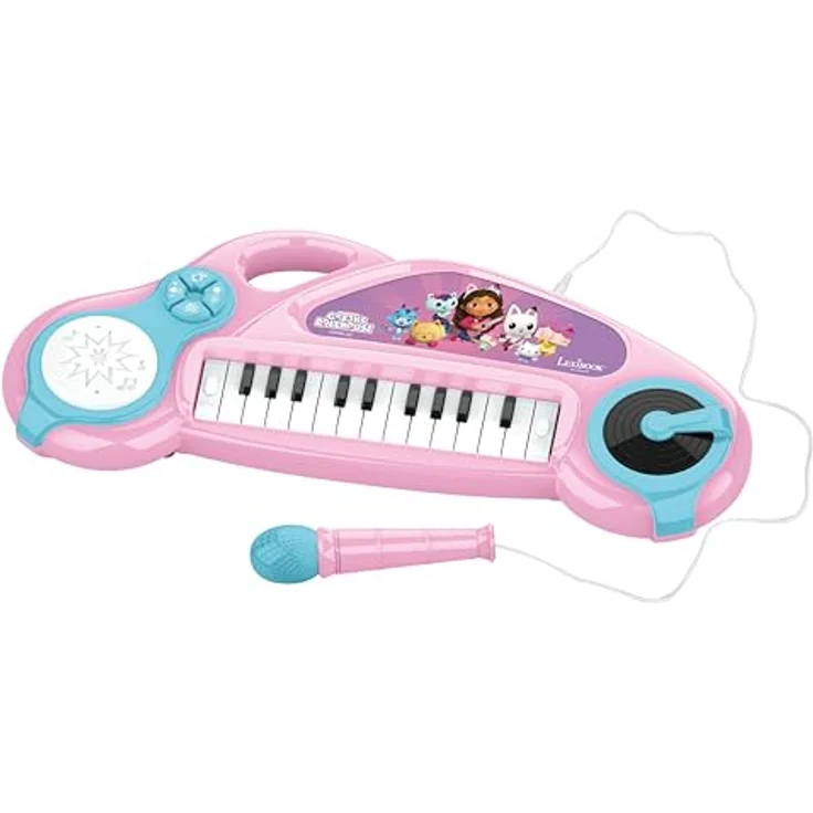 Gabby's Dollhouse Spielzeug-Musikinstrument Beleuchtete Tastatur für kleine Musikerinnen mit farbenfrohem Design – Bild 1