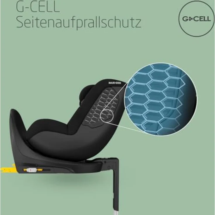Maxi-Cosi Mica 360 S Comfort, Babyschale mit atmungsaktiven Stoffen, Autositz mit FlexiSpin-Drehung, ab 0 Monate bis 4 Jahre, mehrere Liegepositionen, G-CELL Seitenaufprallschutz – Bild 4