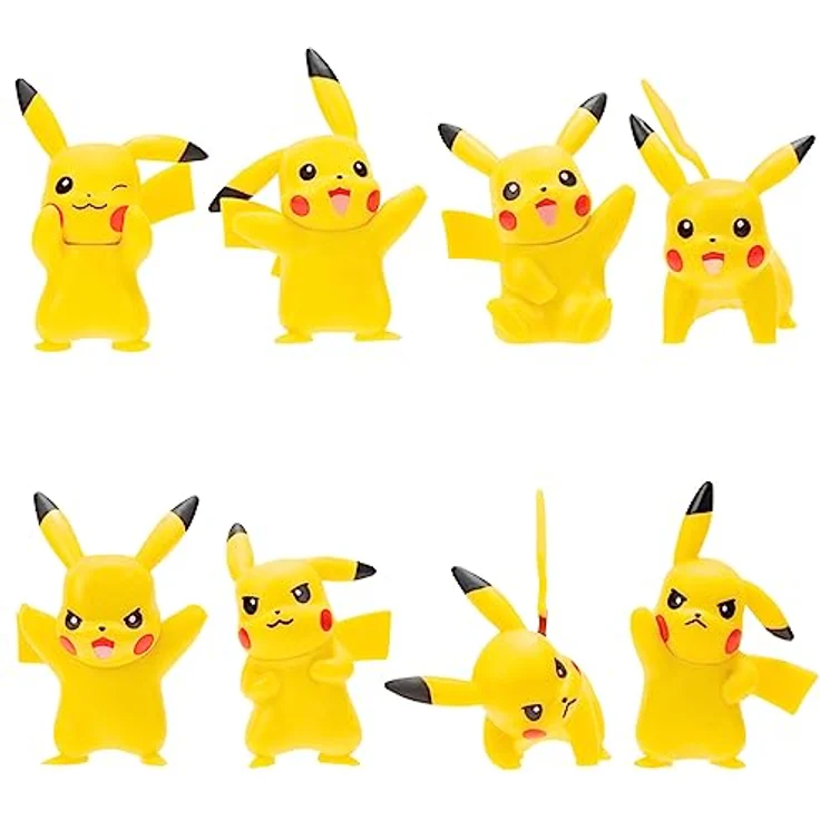 Pokémon – 8 Figuren Battle-Pack mit 8 Pikachu-Figuren, 5 cm groß, für Kinder ab 4 Jahren, kompatibel mit Zubehör – Bild 3