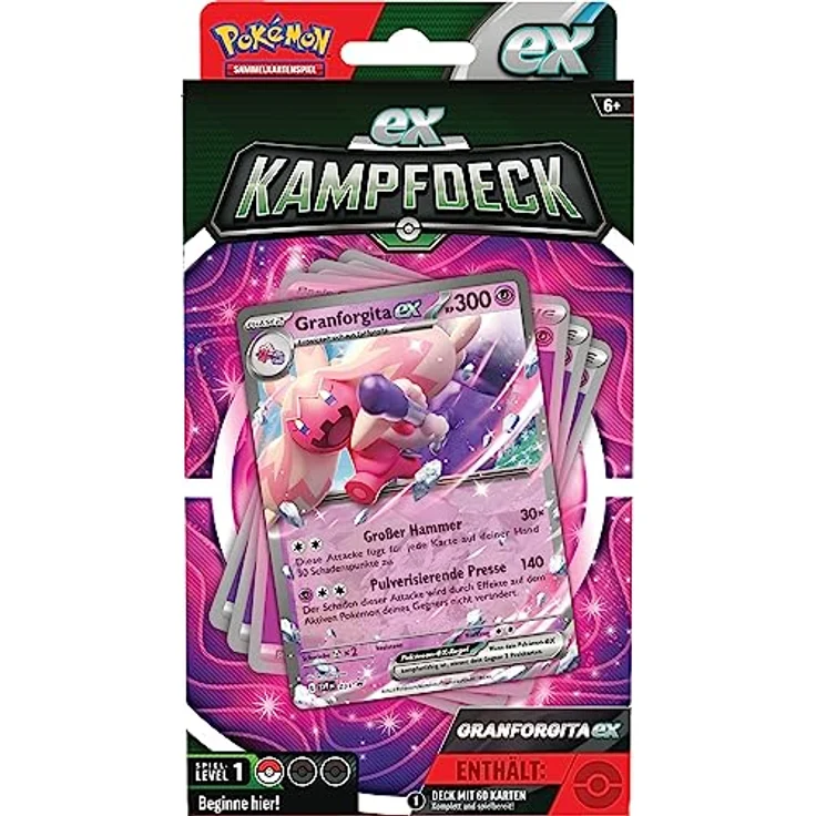 Pokémon Granforgita-ex, sofort spielbares Deck mit 60 Karten, inkl. Regelheft und Online-Code – Bild 2