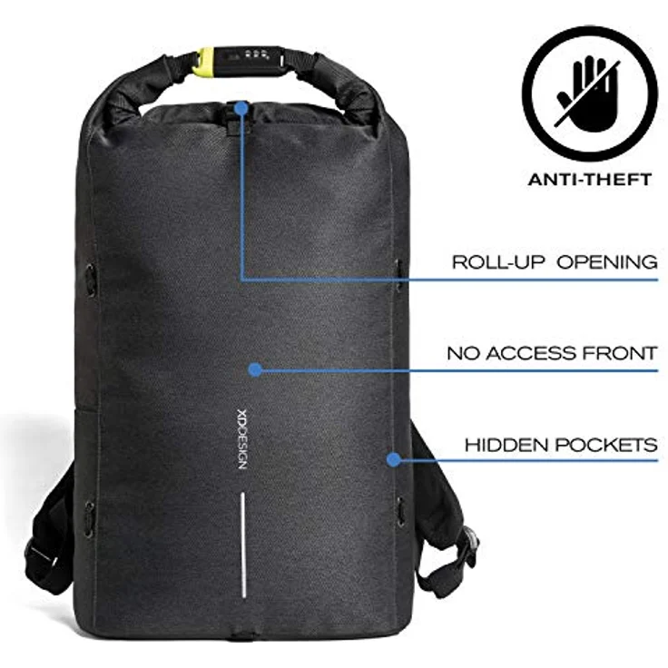 XD Design Rucksack Urban Lite Anti-Diebstahl - One Size - Black – Bild 2