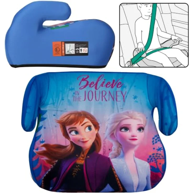 Sarcia.eu Kindersitzerhöhung Disney Die Eiskönigin, Sitzerhöhung fürs Auto für Kinder, 22-36 kg, 125-150 cm, ergonomisches Design mit abnehmbarem Bezug – Bild 2