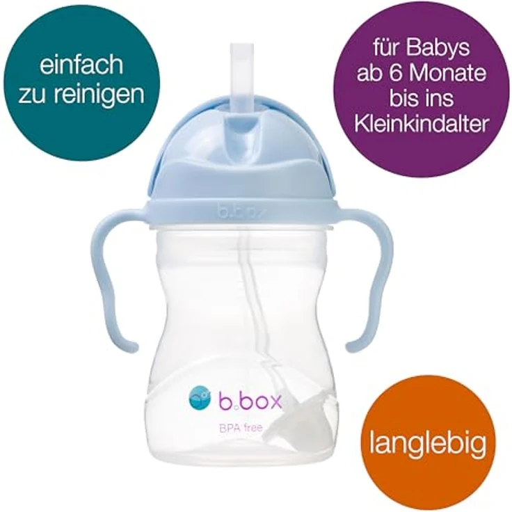 B. Box Innovative water bottle with a 6m Bubblegum straw + B. Box – Bild 3