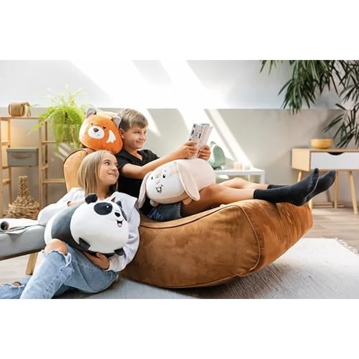 NICI Kuscheltier Chill Roter Panda, 30x34cm, orange, weicher Plüschstoff, ideal zum Kuscheln und Spielen, Geschenkidee für Kinder und Erwachsene - 61697 – Bild 5