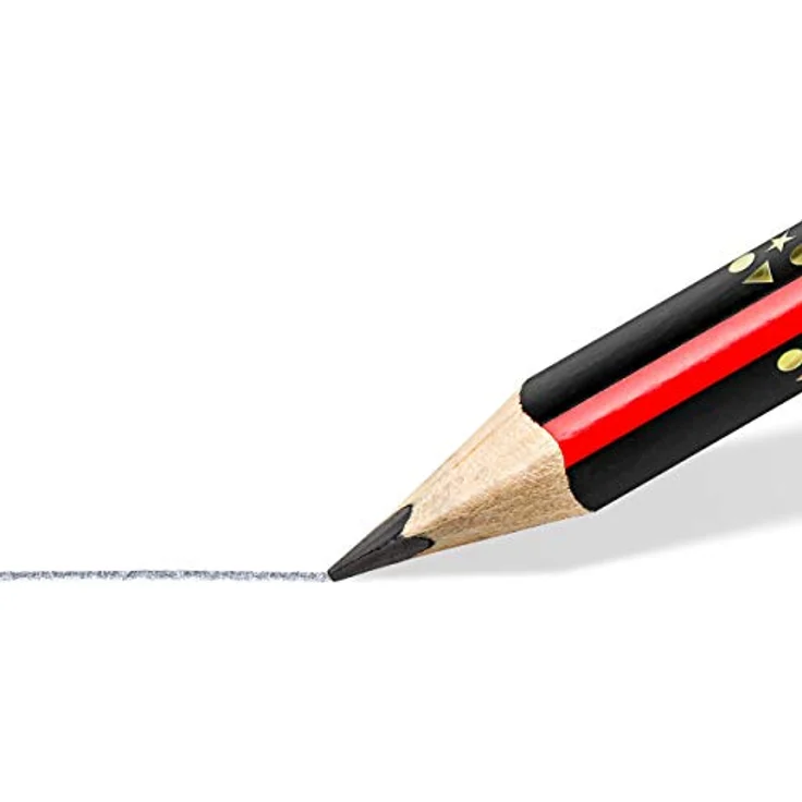 STAEDTLER 1285 1BK2 Noris Club Jumbo Schreiblernstift, Härtegrad 2B, Blisterkarte mit 2 Stück – Bild 3