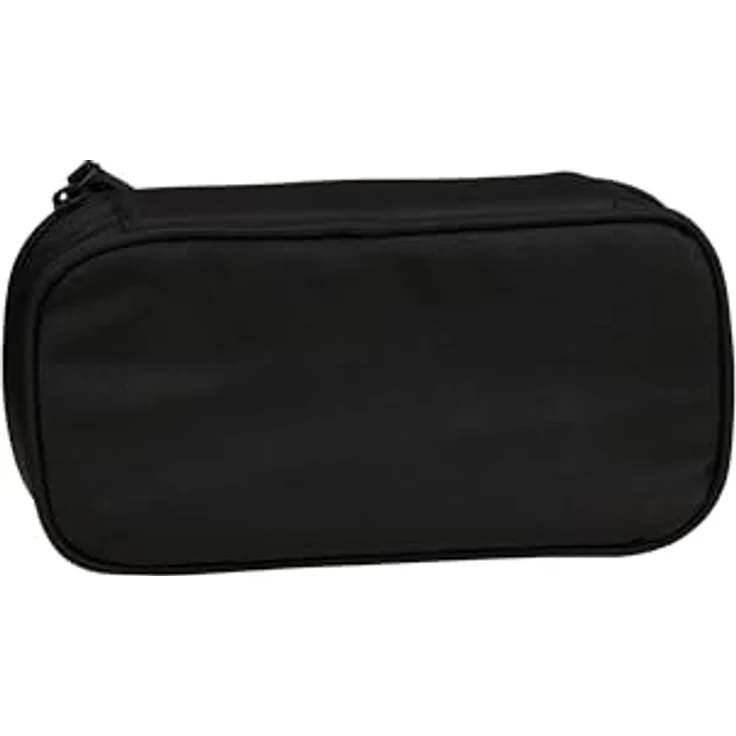 satch Schlamperbox extra groß Nordic Black - Schwarz mit Trennfach, Reißverschlussfach und Geodreieck – Bild 2