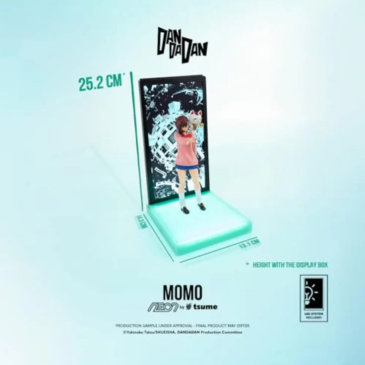 Tsume Dandadan Neon Figur 1/9 Momo, 25 cm Statue mit USB-C Daisy-Chain Ausgang und Stromanschluss – Bild 5