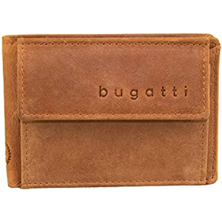 Bugatti Geldbörse Volo für Ticket, 10 cm, Cognac