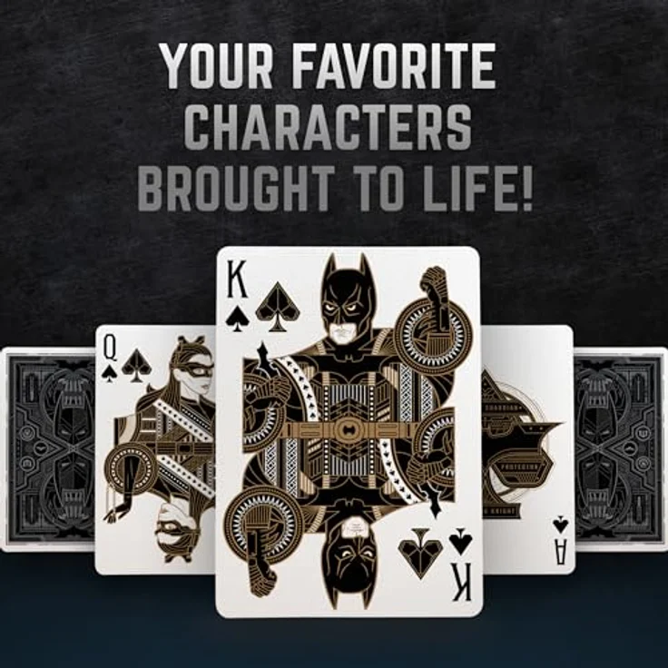 theory11 The Dark Knight Trilogy, Premium-Spielkarten mit 3D-Prägung und individuellem Kunstwerk, offiziell lizenziert – Bild 3
