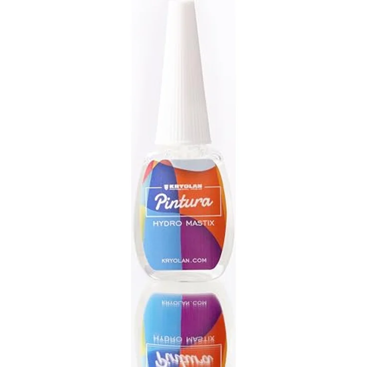 Kryolan Pintura Hydro Mastix Hautkleber, wasserlöslicher Hautkleber in 12 ml Pinselflasche - ideal für Party, Karneval, Halloween und Make-up Artists – Bild 5