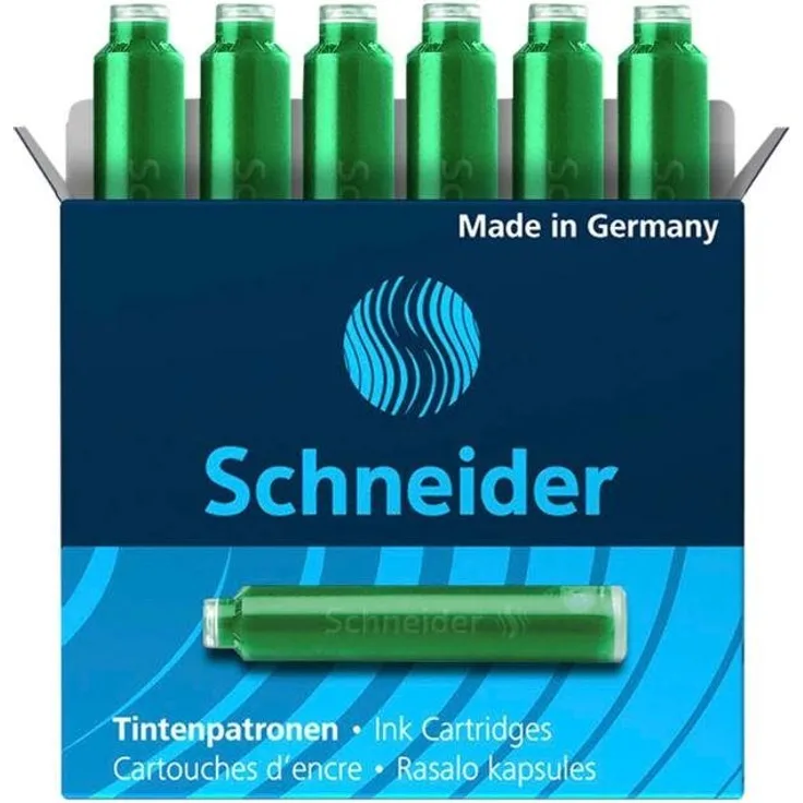 Schneider Füller Schneider Tintenpatronen für Füller, grün