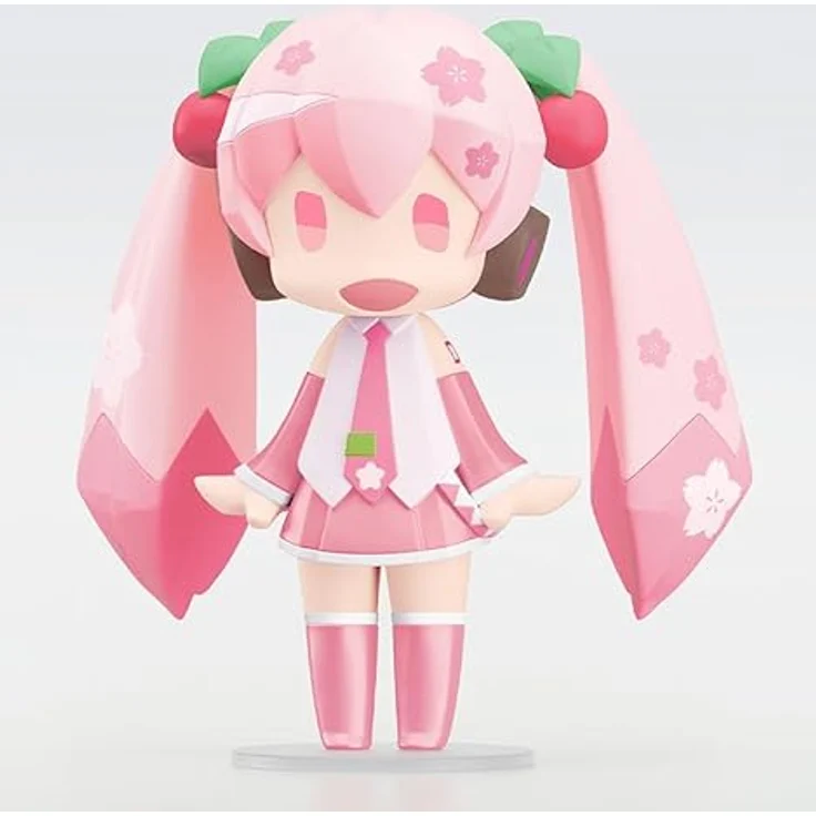 Good Smile Company Character Vocal Series 01: Hatsune Miku Hello! Good Smile Action Figure Sakura Miku, 10,2 cm, Chibi Figur mit Gelenk im Hals – Bild 3