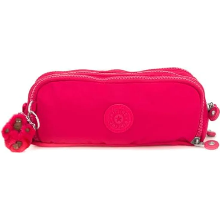Kipling GITROY Großes Federetui, Wasserabweisend, mit Reißverschluss und mehreren Fächern, True Pink (Rosa)