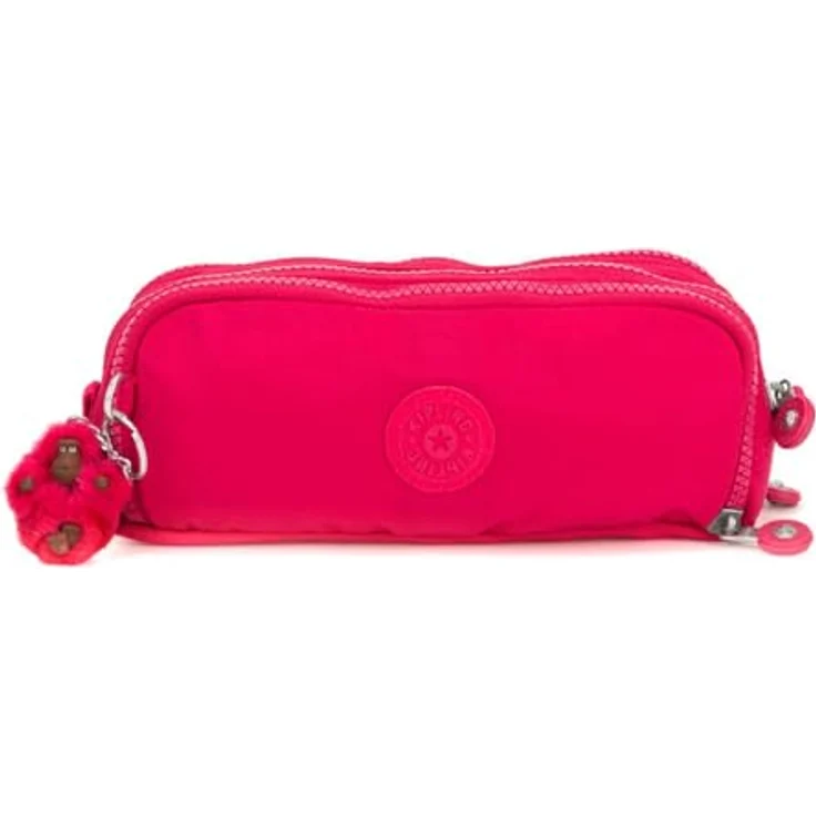 Kipling GITROY Großes Federetui, Wasserabweisend, mit Reißverschluss und mehreren Fächern, True Pink (Rosa) – Bild 1