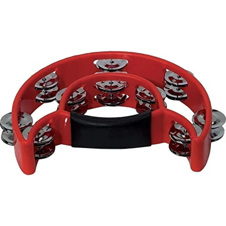 BSX 841572 Schellenring Halbmond (20-Paar verchromte Schellen) rot