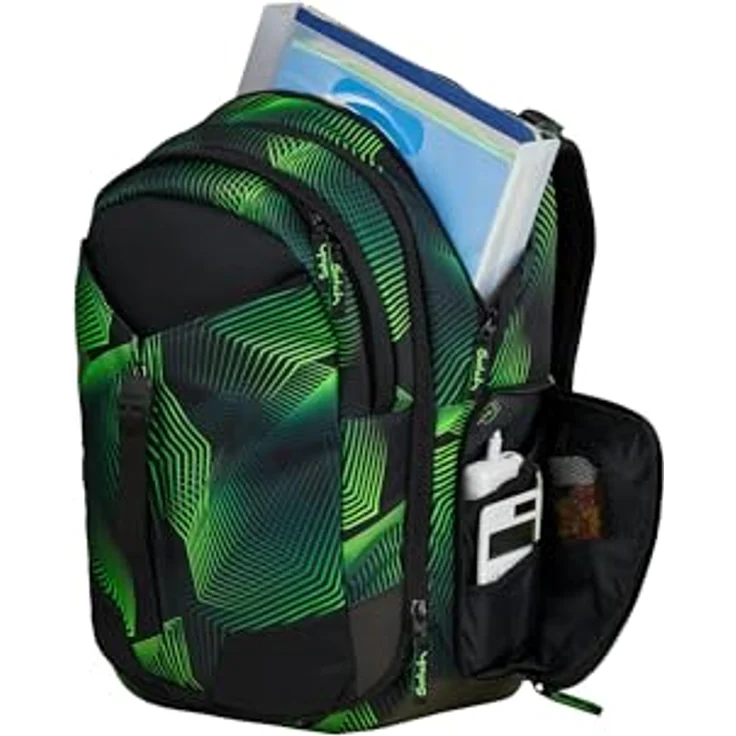 Satch Schulranzen MATCH Seismic Green, ergonomisch, 30 + 5 Liter, Kollektion 2025 – Bild 6