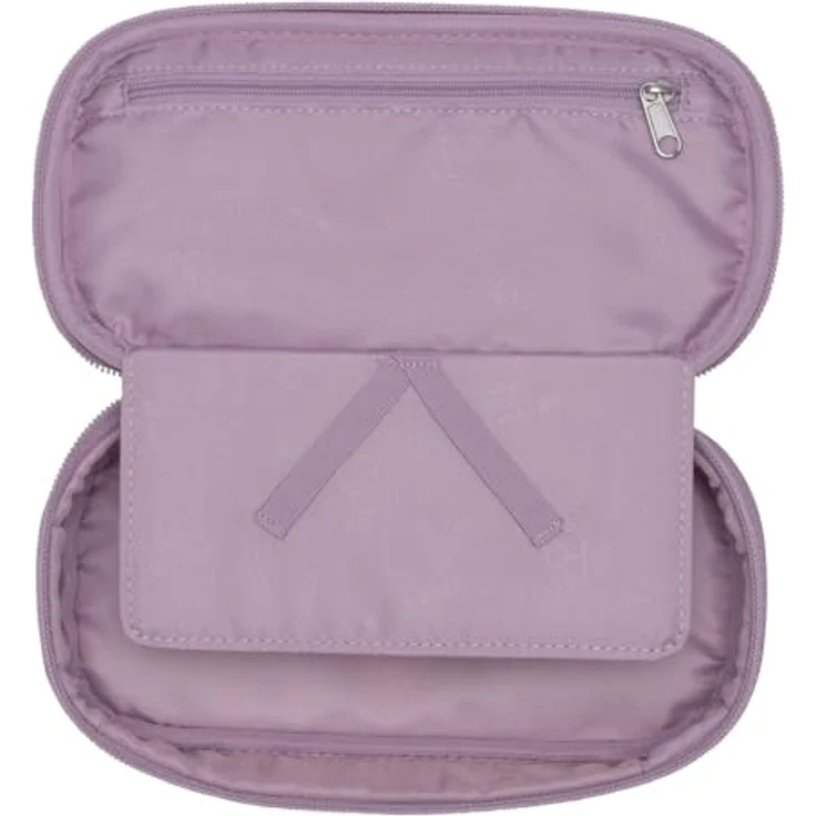 Beckmann Sport Jr. Ovales Pencil Case Padded Hearts, geräumiges Schlampermäppchen mit Zipper, 22 x 11 x 6 cm – Bild 2
