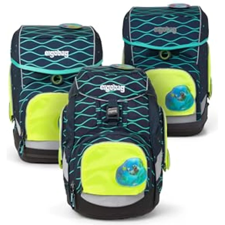 Ergobag Pack Cubo Cubo Light Wide Sicherheits Zip-Set Gelb 3-teilig - Preisvergleich – Bild 2
