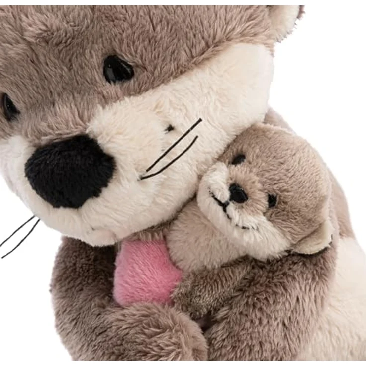NICI Kuscheltier Otter 20cm mit Jungotter 6cm, braun, aus weichem Plüsch, ideales Plüschtier zum Kuscheln und Spielen für Kinder & Erwachsene, perfekte Geschenkidee - 62844 – Bild 4
