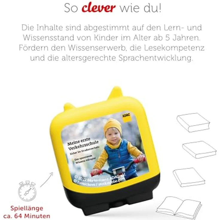 tonies Hörspielfigur Clever Tonie ADAC Meine erste Verkehrsschule - ADAC -, Kinder Hörspiel-Tonie mit Verkehrserziehungsinhalten – Bild 3