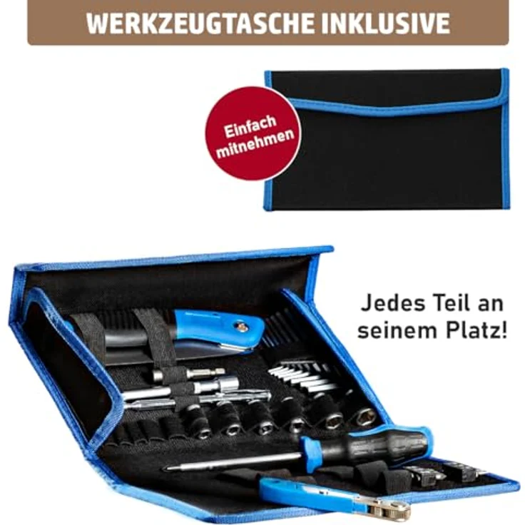 BRAST Adventskalender Werkzeug-Set für Heimwerker und Bastler, inkl. praktischer Werkzeugtasche mit 24 funktionalen Werkzeugteilen – Bild 5