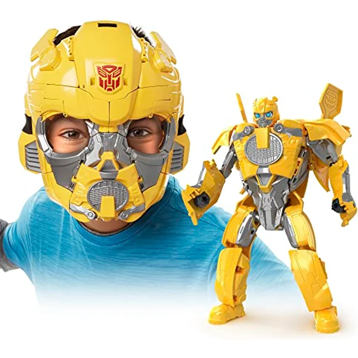 Hasbro Transformers Spielzeug Bumblebee 2-in-1 Maske und Figur zu Transformers: Aufstieg der Bestien, ab 6 Jahren, 22,5 cm – Bild 1