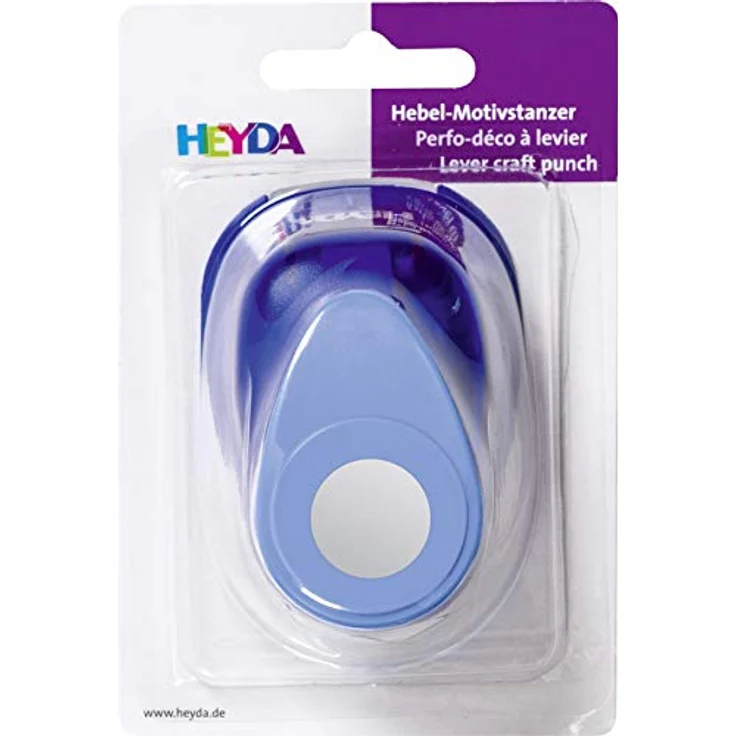 Heyda Motivstanzer für Karton bis 220g/qm Kreis 18 mm ca. 25x25mm – Bild 2