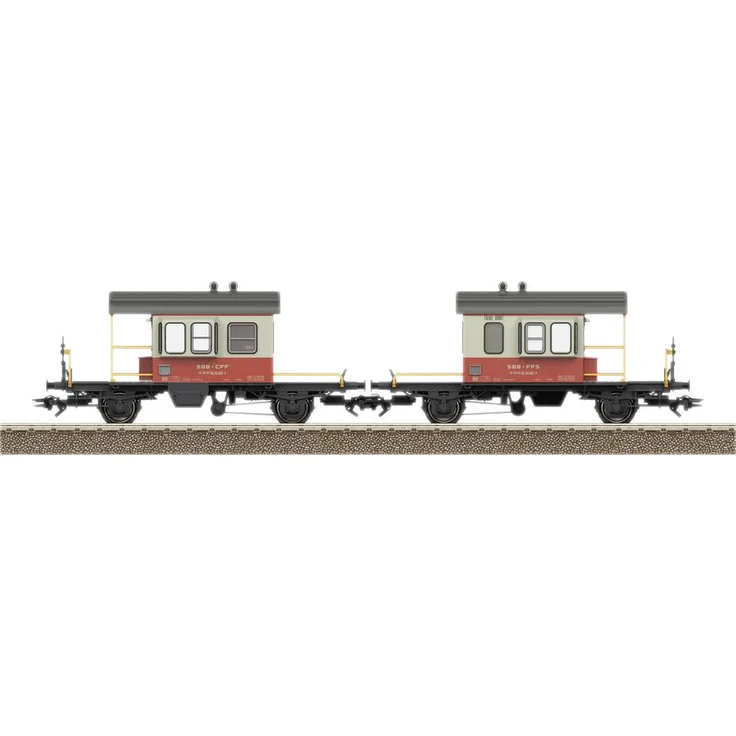 TRIX H0 24650 Personenwagen DC, Modellbau-Wagen in Kieselgrau/Blutorange, SBB Bauart Db mit Inneneinrichtung, Länge 21,3 cm