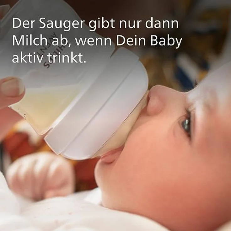 Philips Avent Natural Response Glas-Geschenkset für Neugeborene – 3 x 120 ml und 2 x 240 ml Babyflaschen, 2 x Philips Avent ultra soft Schnuller 0–6 Monate, Flaschenbürste, BPA-frei (Modell SCD879/11) – Bild 6