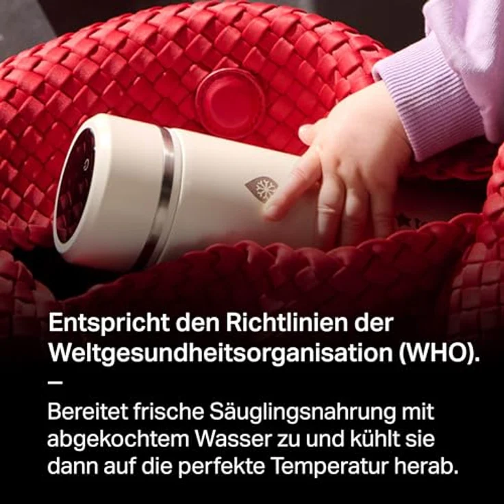 Tommee Tippee PrepGo Babynahrungszubereiter, mobile Kühlflasche mit Temperaturanzeige, kühlt Babymilch in 2 Minuten, BPA-frei – Bild 5