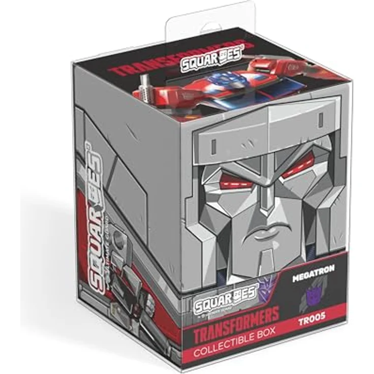 Squaroes SQR100231 - Squaroes Squaroe Transformers TR005 - Megatron - Deckbox für bis zu 100 doppelt gesleevte Karten, aus 78% nachhaltigen Materialien, vollständig bedrucktes Design – Bild 8