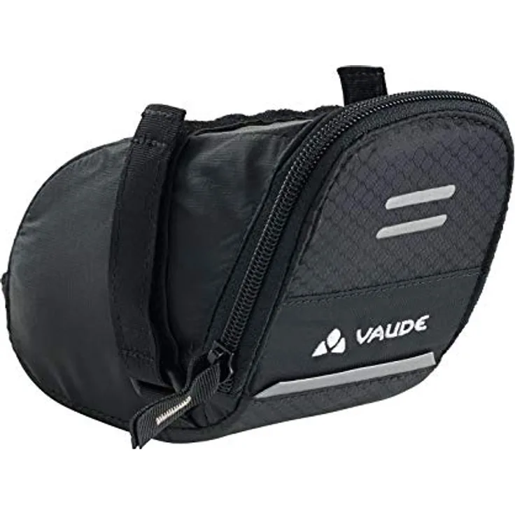 VAUDE Race Light XL - Satteltasche Fahrrad mit Klett-Befestigung, Schwarz, Einheitsgröße