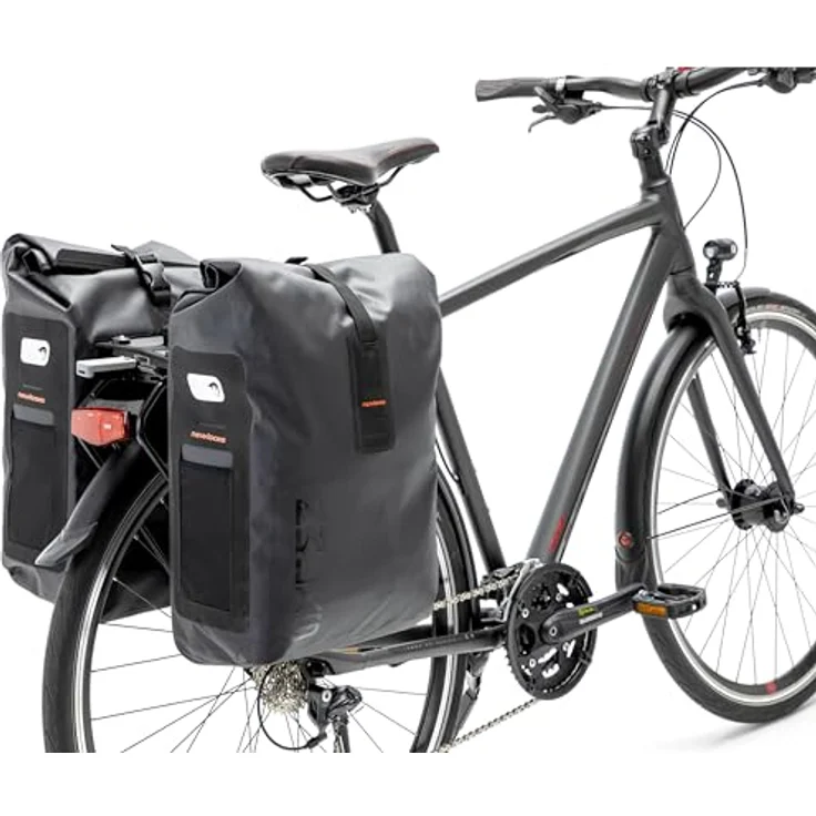 New Looxs Unisex-Adult Varo Double Racktime Doppelte Fahrradtasche, Black, 40 Liter – Bild 2