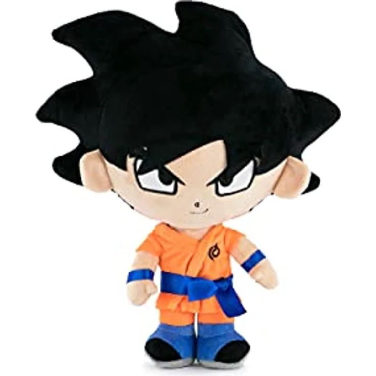 Play by Play Dragon Ball Super Protagonisten Plüschtiere, Goku, Piccolo, Vegeta, Beerus, Majin Boo - Super Soft Qualität (23-27cm, Goku)