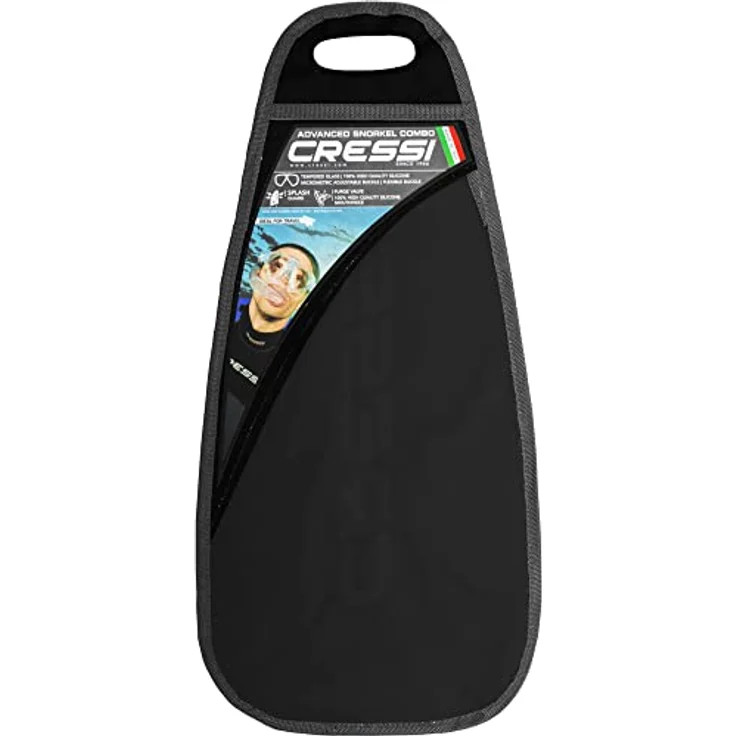Cressi Ocean Combo Set - Schnorchelset Ocean Maske und Schnorchel Gamma, Transparent/Aquamarin, Einheitsgröße, Erwachsene Unisex – Bild 4