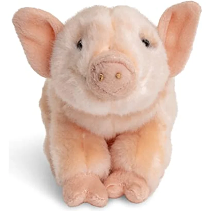 Uni-Toys - Ferkel, sitzend - 20 cm (Länge) - Plüsch-Schweinchen, Schwein - Plüschtier, Kuscheltier – Bild 3