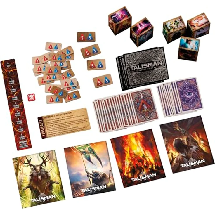 Avalon Hill Talisman ALLIANCES, Erweiterung zur 5. Edition mit kooperativem Spiel, 50 illustrated Karten, 5 geheime Figuren – Bild 4