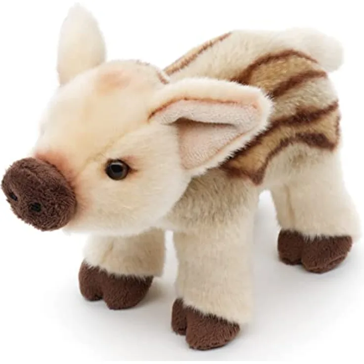 Uni-Toys - Frischling, stehend - 21 cm (Länge) - Plüsch-Schwein, Wildschwein - Plüschtier, Kuscheltier