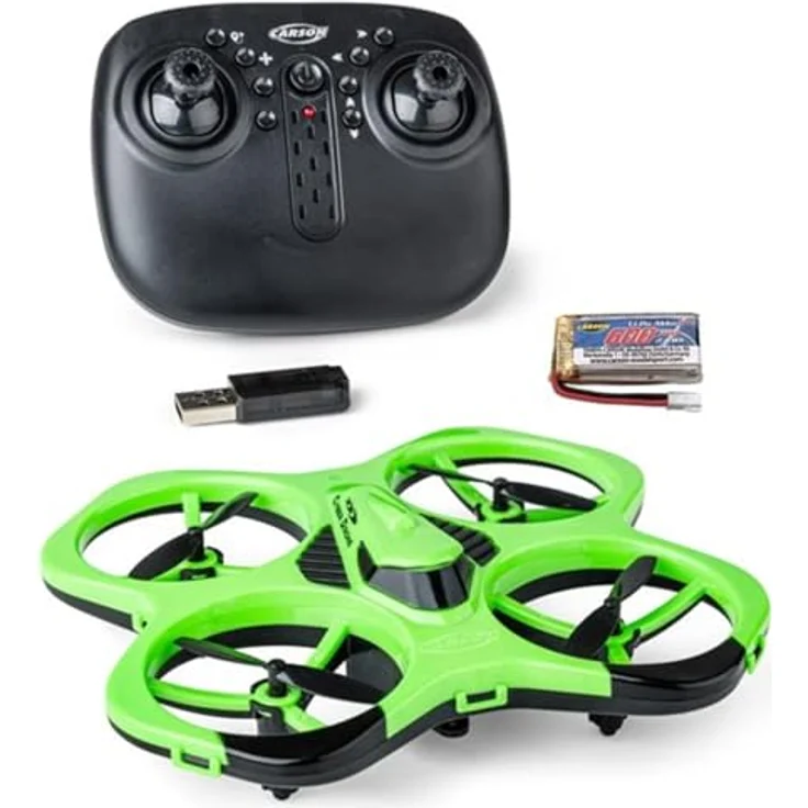 Tamiya Cyber Drone IR RTF, Flugfertiger Quadrokopter mit IR Fernsteuerung, grün – Bild 1