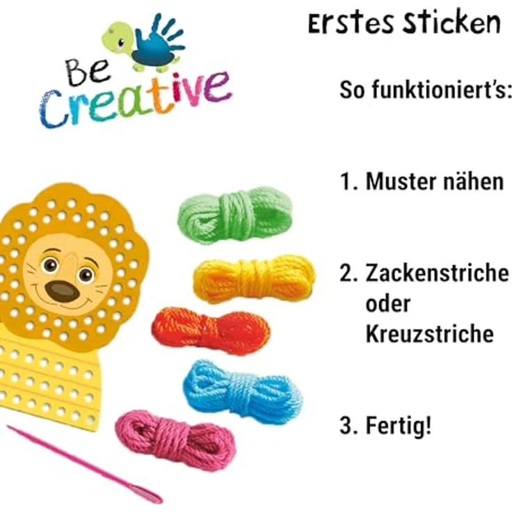 Ravensburger BeCreative Mini, Kreativset Erstes Sticken ohne Nadel für Kinder ab 4 Jahren, Made in Europe – Bild 4