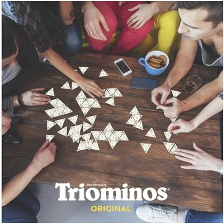 Goliath Triominos Original, Legespiel mit dreieckigen Spielsteinen für strategisches Kombinieren, ab 6 Jahren – Bild 5