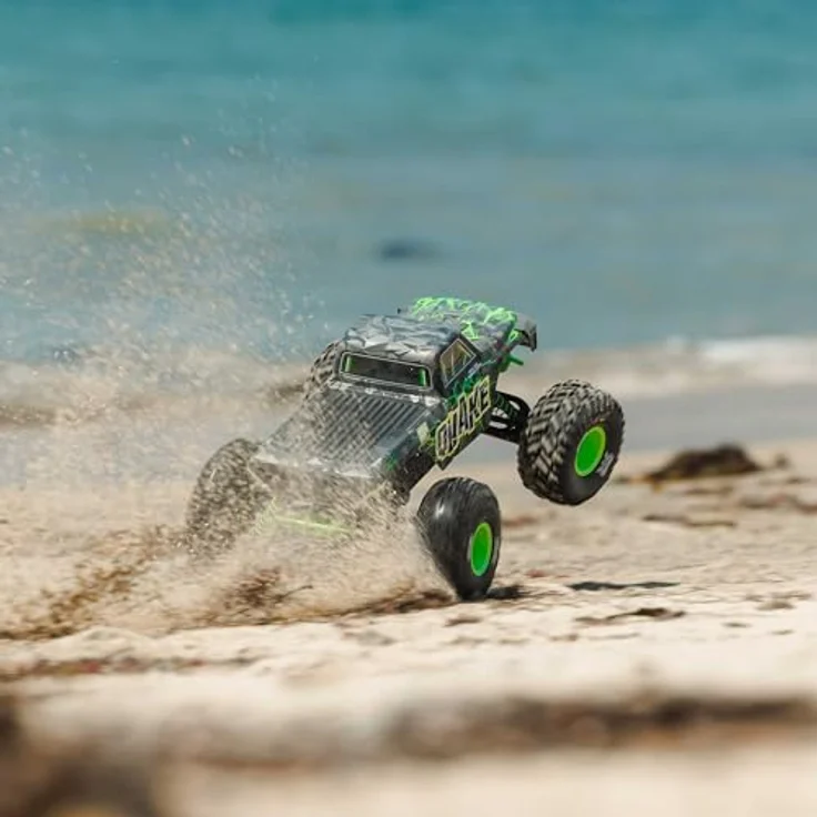 Arrma QUAKE 223S DSC ARTR, Monstertruck 1:10 mit bürstenlosem Elektromotor, 80,5 km/h, 2WD Heckantrieb, grün – Bild 9