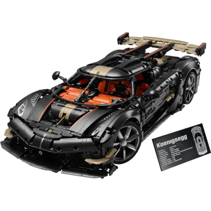 LEGO Technic 42232 Koenigsegg Sadair's Spear Hypercar, Modellauto-Bauset mit V8-Kolbenmotor, Triplex-Federung, 9-Gang-Getriebe, für Erwachsene, 4104 Teile – Bild 2