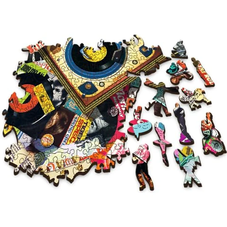 Trefl - Holz Puzzle: In der Welt der Musik - 500+1 Teile, Wood Craft, Unregelmäßige Formen, 50 Figuren, Modernes Premium Puzzlespiel, DIY, für Erwachsene und Kinder ab 12 Jahren – Bild 3