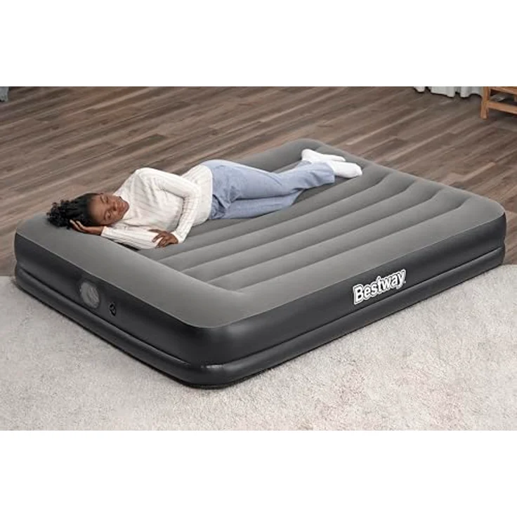 Bestway 671BU Tritech Luftmatratze, queensize mit integrierter USB-Pumpe und Kissen, robust und langlebig – Bild 5