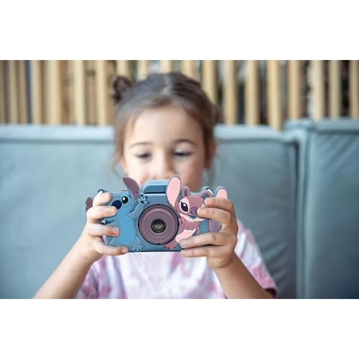 Lexibook Kinderkamera mit Schutz Stitch, robuste und benutzerfreundliche Kamera für Kinder ab 3 Jahren, leichte Handhabung, kreative Förderung, bunte Farben – Bild 3