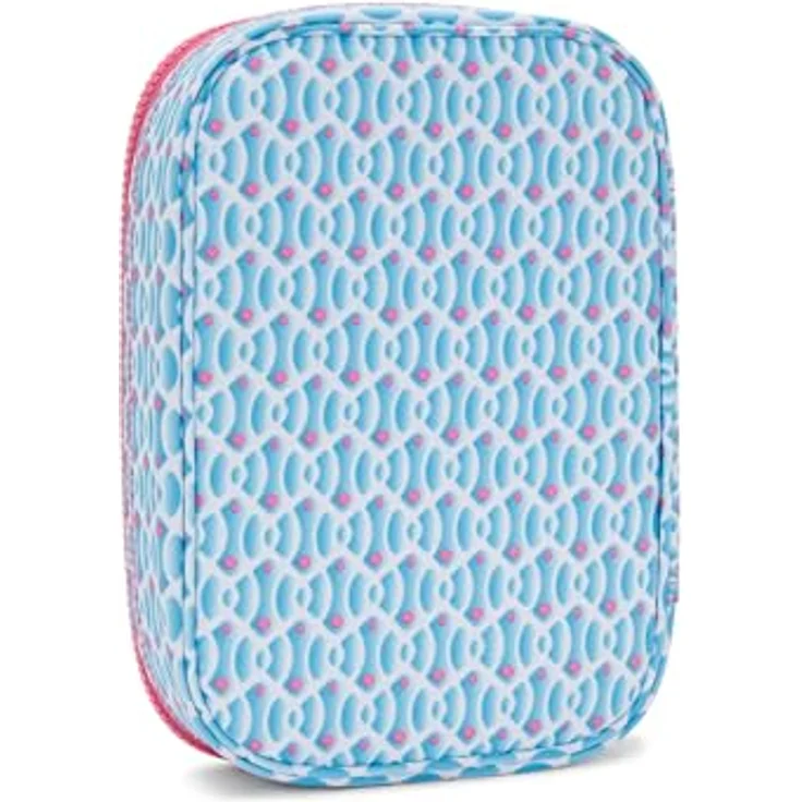 Kipling 100 PENS Großes Federetui mit Trennwand und 26 Stiftfächern, Dreamy Geo C (Blau) – Bild 2