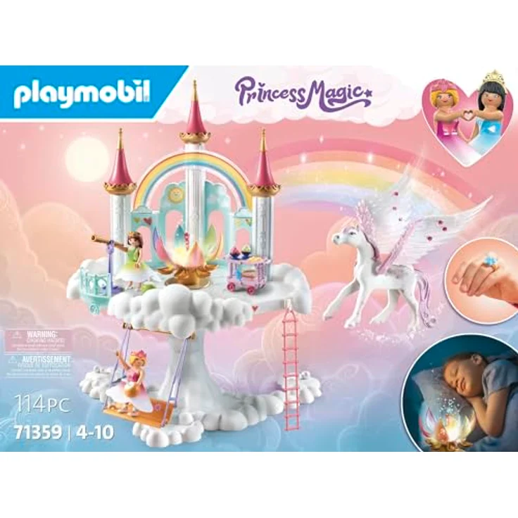 Playmobil® Himmlisches Regenbogenschloss (71359), Princess Magic Konstruktions-Spielset, (114 St) – Bild 4