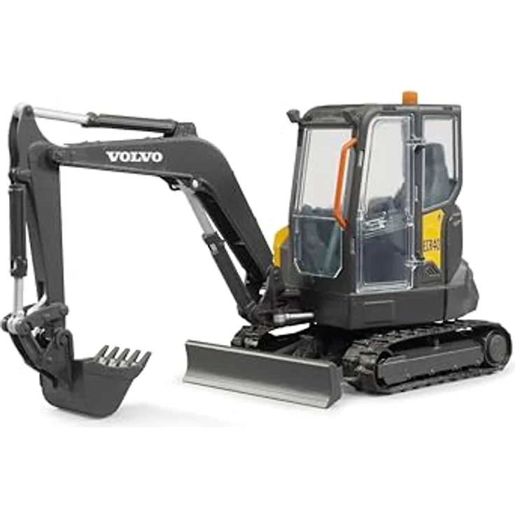 Bruder® Volvo ECR40 Kompaktbagger, Spielzeug-Auto mit drehbarem Fahrerhaus und seitlich schwenkbarem Baggerarm – Bild 2