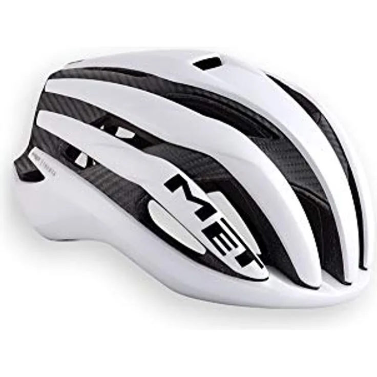 MET Trenta MIPS Helmet, White/Black, Kinderfahrradhelm mit Mips-C2-Sicherheitssystem, S / 52-56cm